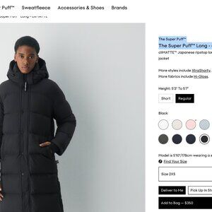 Aritzia-The Super PuffTM Long-black-xs